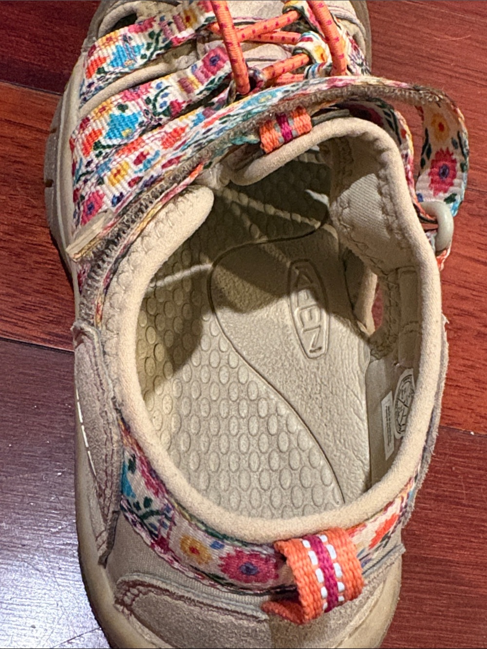 Kids' Newport H2 Water Friendly Sandal Keen Safari Birch Size US 2 Floral - Picture 10 of 13